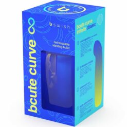 B SWISH – BCUTE CURVE INFINITE CLASSIC EDICION LIMITADA VIBRADOR RECARGABLE SILICONA AZUL - intimamenities.com