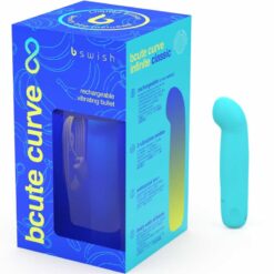 B SWISH – BCUTE CURVE INFINITE CLASSIC EDICION LIMITADA VIBRADOR RECARGABLE SILICONA AZUL - intimamenities.com