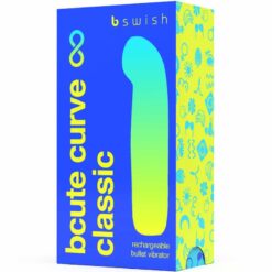 B SWISH – BCUTE CURVE INFINITE CLASSIC VIBRADOR RECARGABLE SILICONA AZUL - intimamenities.com