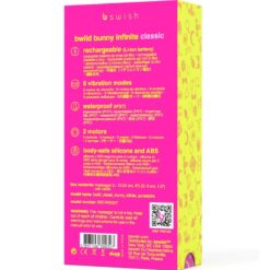 B SWISH – BWILD BUNNY INFINITE CLASSIC VIBRADOR RECARGABLE SILICONA ROSA - intimamenities.com