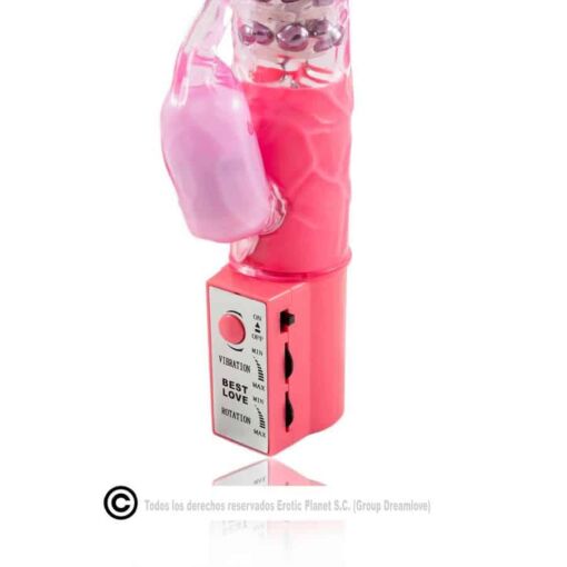 BAILE – ROTADOR RABBIT ROSA SUPERESTIMULADOR - intimamenities.com