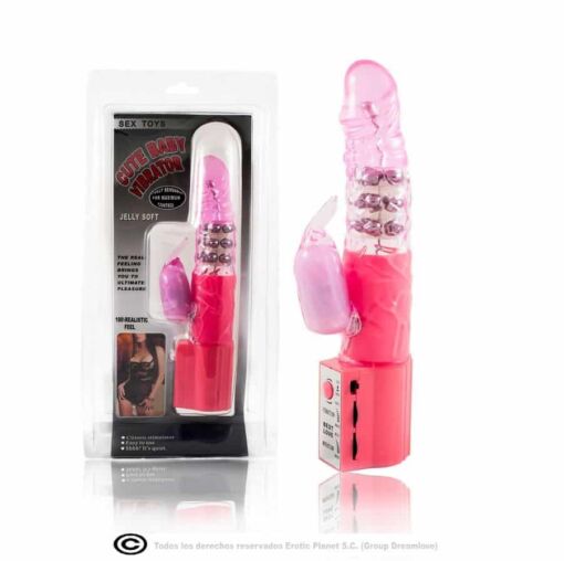 BAILE – ROTADOR RABBIT ROSA SUPERESTIMULADOR - intimamenities.com