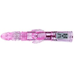 BAILE – VIBRADOR RECARGABLE CON ROTACION Y ESTIMULADOR THROBBING BUTTERF - intimamenities.com