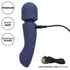 CALEXOTICS – CHARISMA ALLURE MASAJEADOR DOBLE MOTOR 12 FUNCIONES 17,25 CM X 4,5 CM MORADO - intimamenities.com