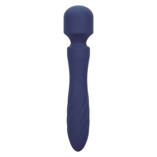 CALEXOTICS – CHARISMA MYSTIQUE MASAJEADOR DOBLE MOTOR 12 FUNCIONES 21,5 CM X 4,5 CM MORADO - intimamenities.com