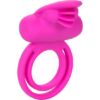 CALEXOTICS – DUAL CLIT FLICKER ENHANCER DOBLE ANILLO VIBRADOR DE SILICONA ROSA - intimamenities.com