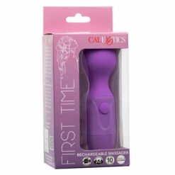 CALEXOTICS – FIRST TIME MASAJEADOR RECARGABLE 10 VIBRACIONES VIOLETA - intimamenities.com