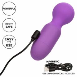 CALEXOTICS – FIRST TIME MASAJEADOR RECARGABLE 10 VIBRACIONES VIOLETA - intimamenities.com