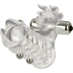 CALEXOTICS – FUNDA PENE CON VIBRADOR PARA CLITORIS - intimamenities.com