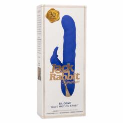 CALEXOTICS – JACK VIBRADOR RABBIT MOVIMIENTO DE ONDAS AZUL - intimamenities.com