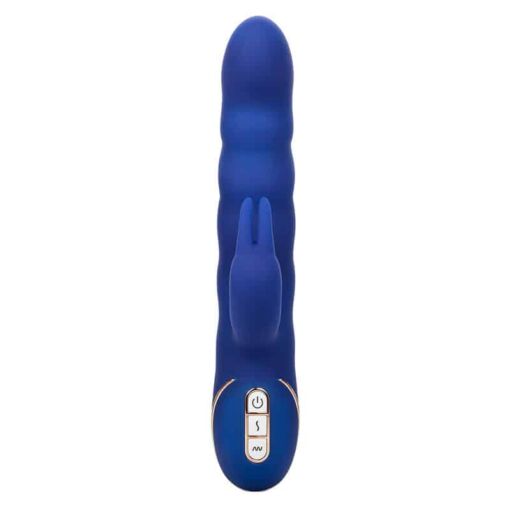 CALEXOTICS – JACK VIBRADOR RABBIT MOVIMIENTO DE ONDAS AZUL - intimamenities.com
