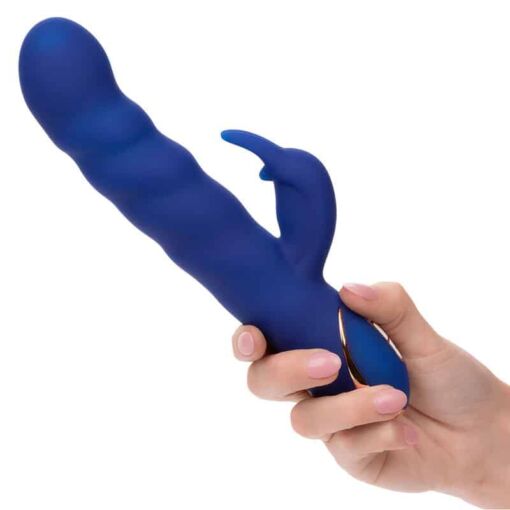 CALEXOTICS – JACK VIBRADOR RABBIT MOVIMIENTO DE ONDAS AZUL - intimamenities.com
