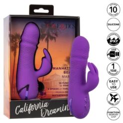 CALEXOTICS – MANHATTAN BEACH MARVEL VIBRADOR RABBIT MORADO BY CALIFORNIA DREAMING - intimamenities.com