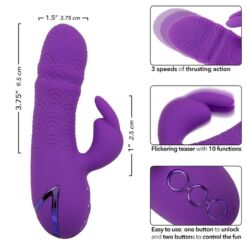CALEXOTICS – MANHATTAN BEACH MARVEL VIBRADOR RABBIT MORADO BY CALIFORNIA DREAMING - intimamenities.com
