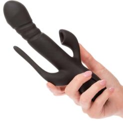 CALEXOTICS – VIBRADOR TRIPLE EUPHORIA NEGRO - intimamenities.com