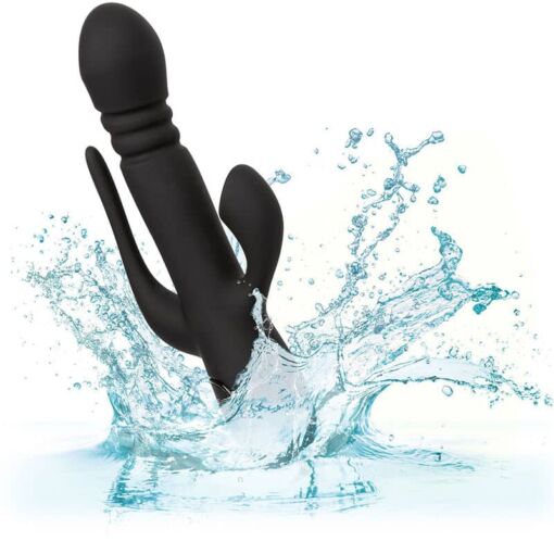 CALEXOTICS – VIBRADOR TRIPLE EUPHORIA NEGRO - intimamenities.com