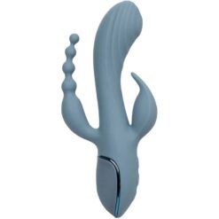 CALEXOTICS – VIBRADOR TRIPLE ÉXTASIS GRIS - intimamenities.com