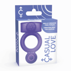 CASUAL LOVE – RING DOUBLE PLEASURE ANILLO LILA - intimamenities.com