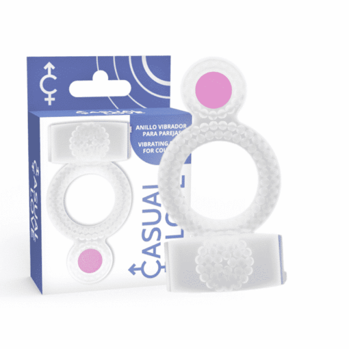 CASUAL LOVE – RING DOUBLE PLEASURE ANILLO TRANSPARENTE - intimamenities.com