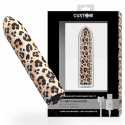 CUSTOM BULLETS – BALA RECARGABLE LEOPARD 10 INTENSIDADES - intimamenities.com