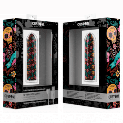 CUSTOM BULLETS – BALA RECARGABLE SKULL 10 INTENSIDADES - intimamenities.com