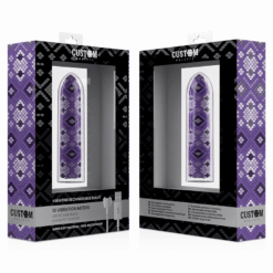 CUSTOM BULLETS – BALA RECARGABLE SNAKE LILA 10 INTENSIDADES - intimamenities.com