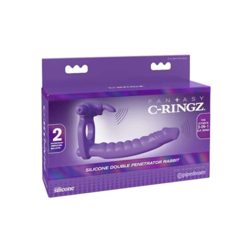 FANTASY C-RINGZ – ANILLO DOBLE PENETRACION CON RABBIT - intimamenities.com