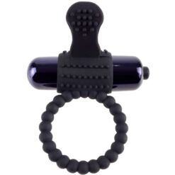 FANTASY C-RINGZ – ANILLO VIBRADOR DE SILICONA NEGRO - intimamenities.com