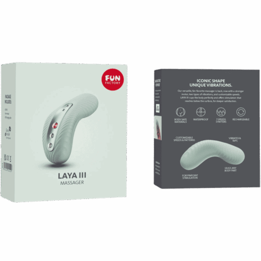 FUN FACTORY – LAYA III VIBRADOR LAY-ON CLITORIS RECARGABLE VERDE - intimamenities.com