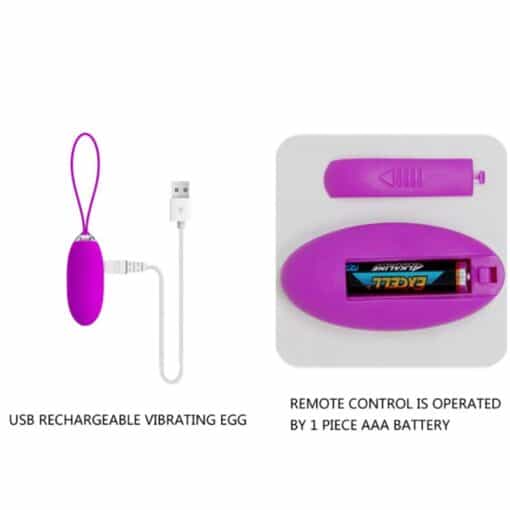 PRETTY LOVE - JOANNA HUEVO VIBRADOR CONTROL REMOTO 12 MODOS - Imagen 7