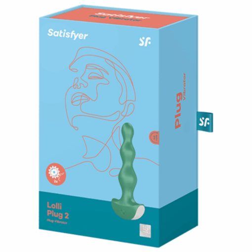 SATISFYER - LOLLI PLUG 2 PLUG VIBRATOR VERDE - Imagen 3