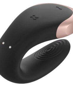 SATISFYER – APP DOUBLE LOVE VIBRADOR PAREJAS LUXURY NEGRO - intimamenities.com