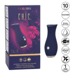 CALEXOTICS - CHIC TULIP MASAJEADOR AZUL - piKanteo | Despierta tu lado más piKante