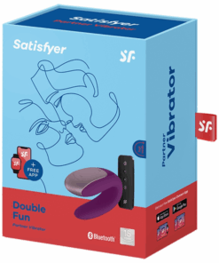 SATISFYER – DOUBLE FUN PARTNER VIBRADOR LILA - intimamenities.com