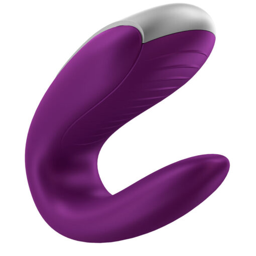SATISFYER – DOUBLE FUN PARTNER VIBRADOR LILA - intimamenities.com