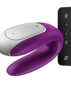 SATISFYER – DOUBLE FUN PARTNER VIBRADOR LILA - intimamenities.com