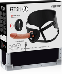 FETISH SUBMISSIVE CYBER STRAP - ARNÉS CON DILDO CONTROL REMOTO TECNOLOGÍA WATCHME S