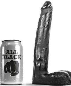 ALL BLACK - DILDO REALÍSTICO 21 CM