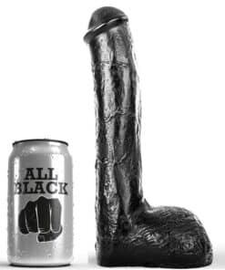 ALL BLACK - PENE REALÍSTICO ANAL 23 CM