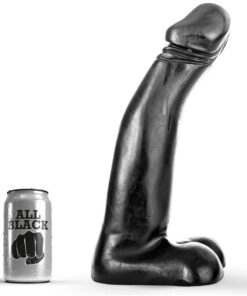 ALL BLACK - DILDO REALISTA NEGRO FISTING 29 CM