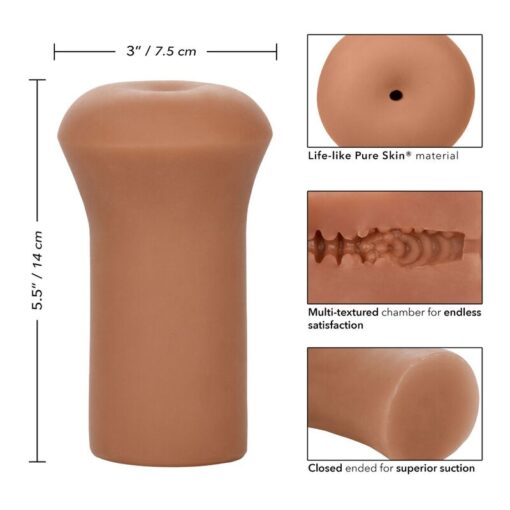 CALEXOTICS - MASTURBADOR BOUNDLESS STROKER COLOR CARAMELO - Imagen 5