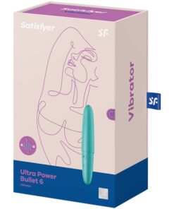 SATISFYER – ULTRA POWER BULLET 6 BALA VIBRADORA TURQUESA - intimamenities.com