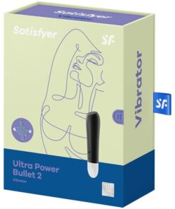 SATISFYER – ULTRA POWER BULLET 2 BALA VIBRADORA NEGRA - intimamenities.com