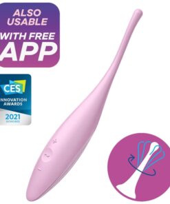 SATISFYER – TWIRLING JOY ESTIMULADOR CLITORIS ROSA - intimamenities.com