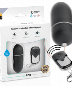 ONLINE - HUEVO VIBRADOR CONTROL REMOTO L NEGRO