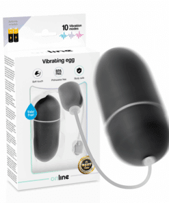 ONLINE - HUEVO VIBRADOR WATERPROOF NEGRO