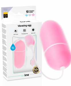ONLINE - HUEVO VIBRADOR WATERPROOF ROSA