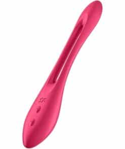 SATISFYER - ELASTIC JOY MULTI VIBRADOR ROJO