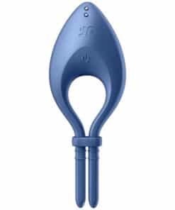 SATISFYER – BULLSEYE ANILLO VIBRADOR APP AZUL - intimamenities.com