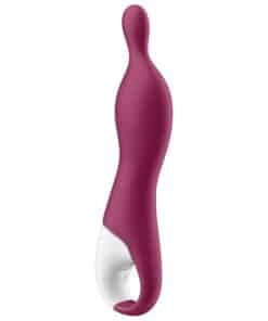 SATISFYER – AMAZING 1 VIBRADOR PUNTO A BERRY - intimamenities.com